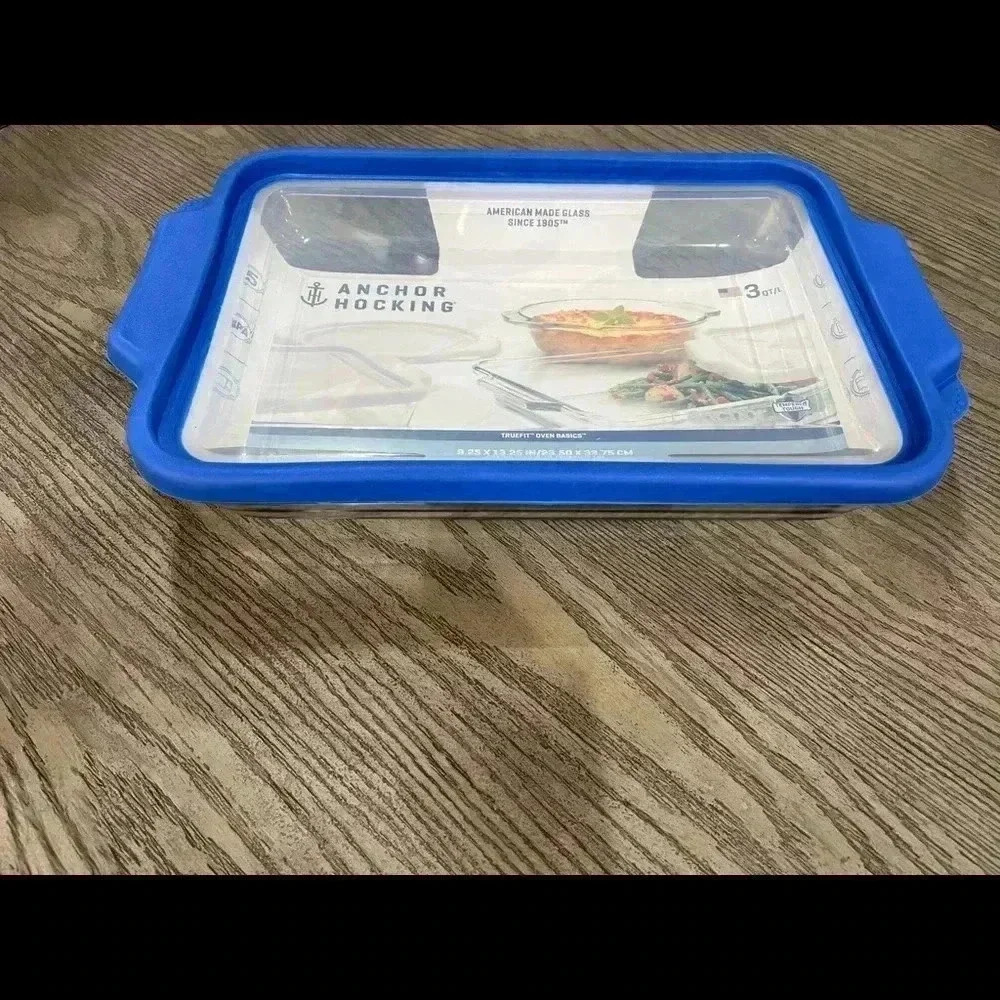NEW Anchor Hocking TRUEFIT 3-Quart Glass Baking Dish